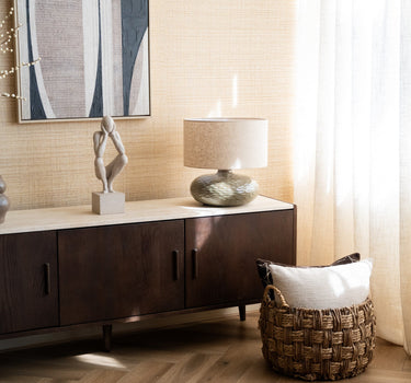 Table Lamp Oldham Green/Beige - Things I Like Things I Love