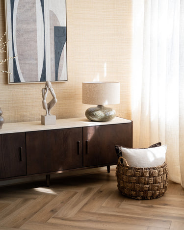 Table Lamp Oldham Green/Beige - Things I Like Things I Love