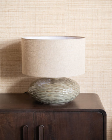 Table Lamp Oldham Green/Beige - Things I Like Things I Love