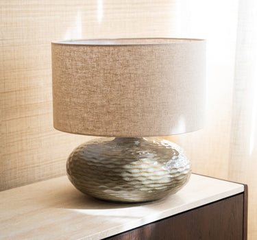 Table Lamp Oldham Green/Beige - Things I Like Things I Love
