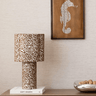 Table Lamp Pia Pattern Brown - Things I Like Things I Love