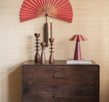Table Lamp Striped Pink - Things I Like Things I Love