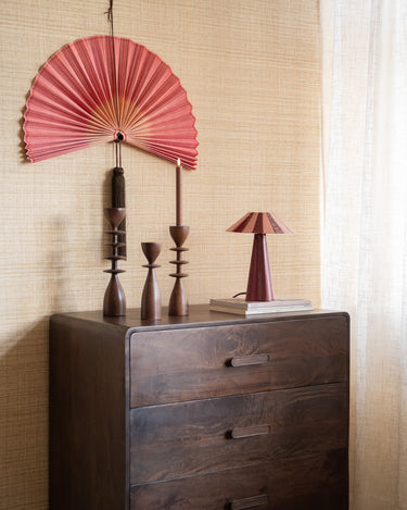 Table Lamp Striped Pink - Things I Like Things I Love