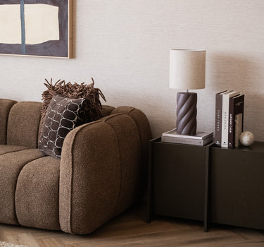 Table Lamp Swirl Brown - Medium - Things I Like Things I Love