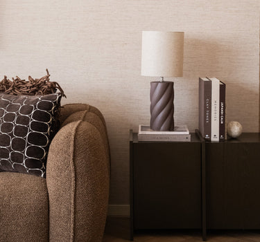 Table Lamp Swirl Brown - Medium - Things I Like Things I Love