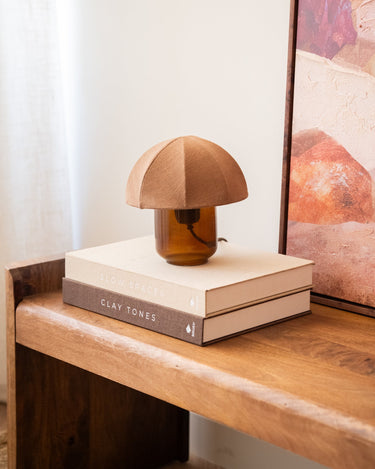 Tafellamp Roji Glas Amber - Things I Like Things I Love