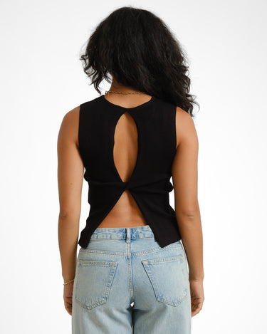 Talia Top Knit Black - Things I Like Things I Love