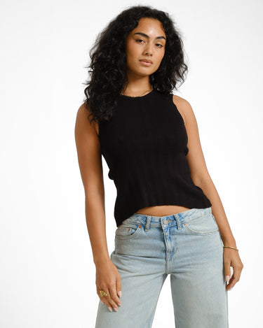 Talia Top Knit Black - Things I Like Things I Love