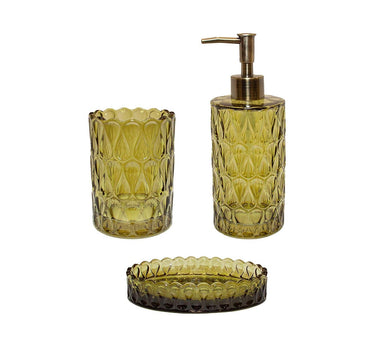 Tandenborstelhouder Pear Glas Groen - Things I Like Things I Love