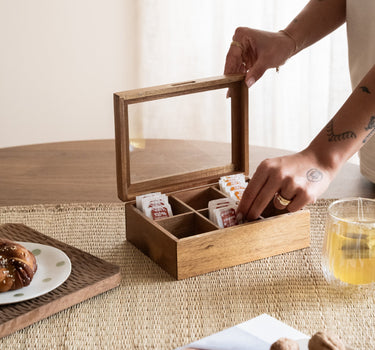 Tea Box Acacia Wood - Things I Like Things I Love