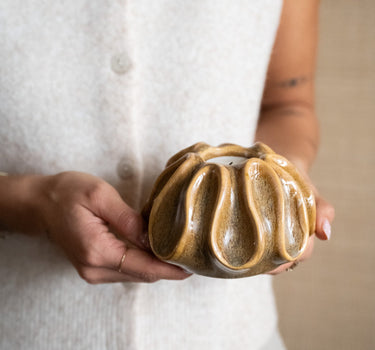 Tealight Holder Aiani Brown - Things I Like Things I Love