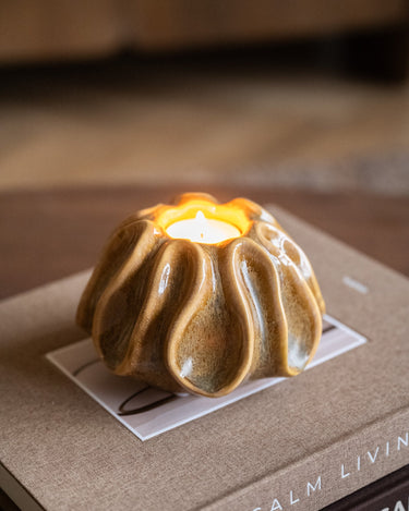 Tealight Holder Aiani Brown - Things I Like Things I Love