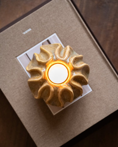 Tealight Holder Aiani Brown - Things I Like Things I Love