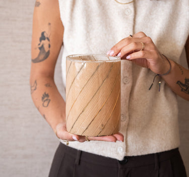 Tealight Holder Badaya Beige - Things I Like Things I Love