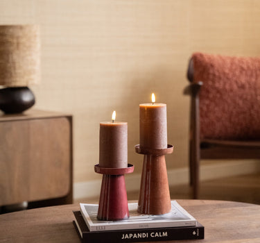 Tealight Holder Metal Burgundy - Things I Like Things I Love