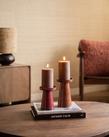 Tealight Holder Metal Burgundy - Things I Like Things I Love