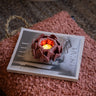 Tealight Holder Petals Burgundy - Things I Like Things I Love
