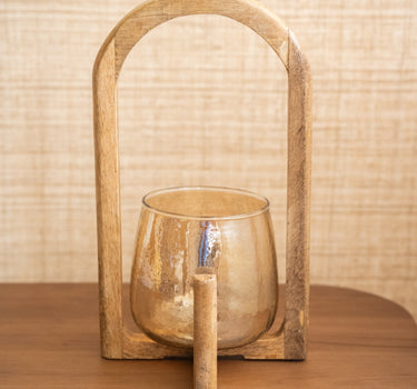 Tealight Holder Ravi Wood - Things I Like Things I Love