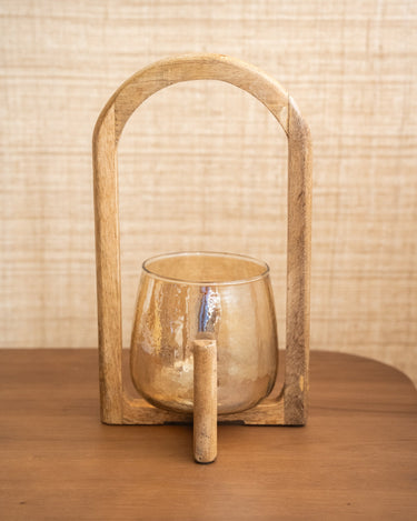 Tealight Holder Ravi Wood - Things I Like Things I Love