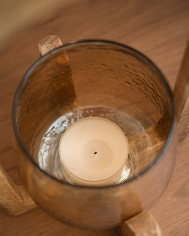 Tealight Holder Ravi Wood - Things I Like Things I Love