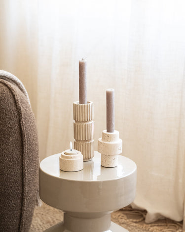 Tealight Holder Travertine Natural - Things I Like Things I Love