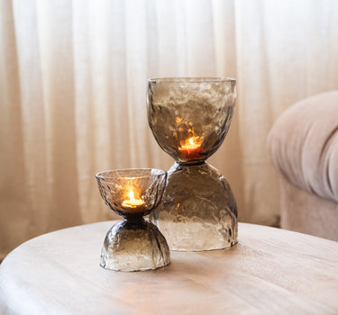 Tealight Holder / Vase Diabolo Glass - Small/Medium - Things I Like Things I Love
