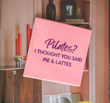 Tegeltje Pilates Roze - Things I Like Things I Love