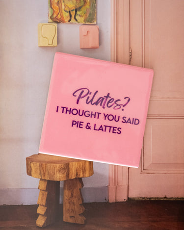 Tegeltje Pilates Roze - Things I Like Things I Love