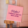 Tegeltje Pilates Roze - Things I Like Things I Love