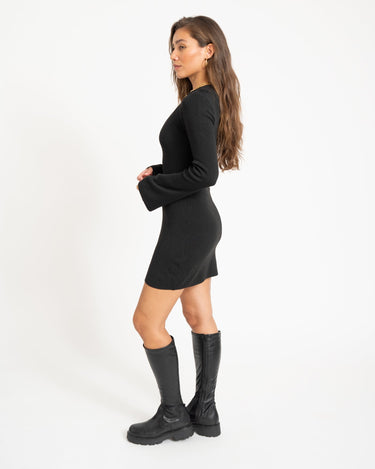 Tiffany Knit Dress Black - Things I Like Things I Love