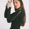Tikka Tie Knit Pullover Black - Things I Like Things I Love