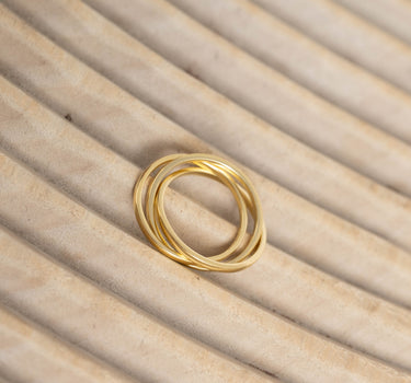 Triple Band Ring Gold