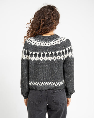 Tillie O - Neck Knit Medium Grey Melange - Things I Like Things I Love