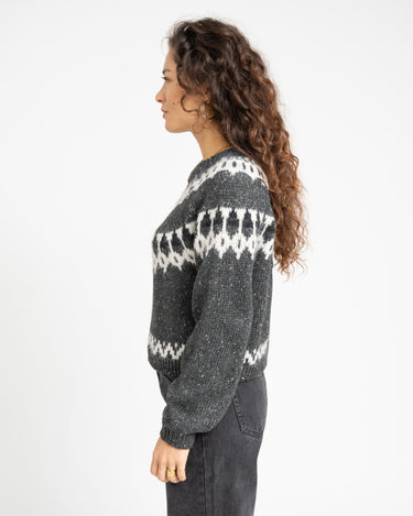 Tillie O - Neck Knit Medium Grey Melange - Things I Like Things I Love