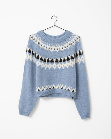Tillie O - Neck Knit Stonewash - Things I Like Things I Love