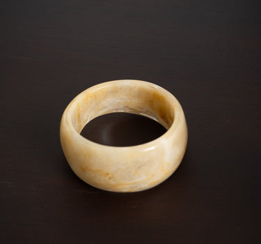 TILTIL Acrylic Roundy Bangle Honey Yellow - Things I Like Things I Love