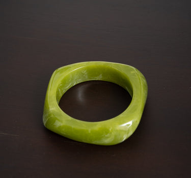 TILTIL Acrylic Squary Bangle Green - Things I Like Things I Love