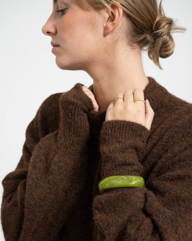 TILTIL Acrylic Squary Bangle Green - Things I Like Things I Love
