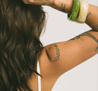 TILTIL Acrylic Squary Bangle Green - Things I Like Things I Love