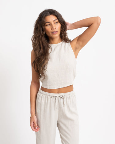 TILTIL Ai - vi Linen Top Beige - Things I Like Things I Love