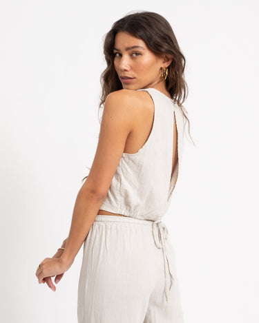 TILTIL Ai - vi Linen Top Beige - Things I Like Things I Love