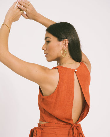 TILTIL Ai - vi Linen Top Rust - Things I Like Things I Love