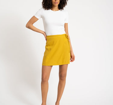 TILTIL Ai - vi Skirt Linen Mustard - Things I Like Things I Love