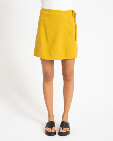 TILTIL Ai - vi Skirt Linen Mustard - Things I Like Things I Love