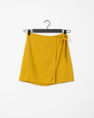 TILTIL Ai - vi Skirt Linen Mustard - Things I Like Things I Love