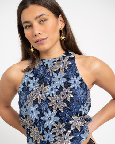 TILTIL Ai - vi Top Multi Floral Bue - Things I Like Things I Love