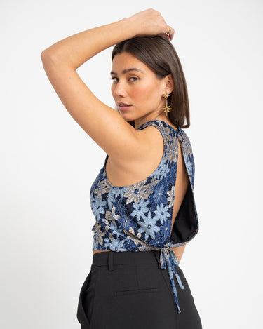 TILTIL Ai - vi Top Multi Floral Bue - Things I Like Things I Love