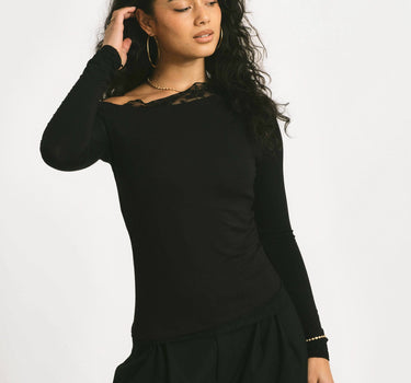 TILTIL Alaya Lace Longsleeve Black - Things I Like Things I Love