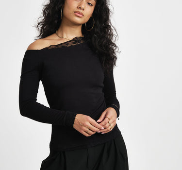 TILTIL Alaya Lace Longsleeve Black - Things I Like Things I Love