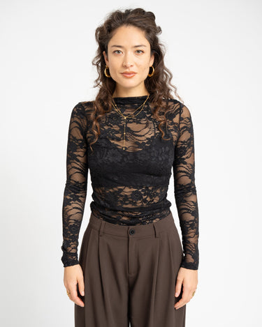 TILTIL Amaya Lace Longsleeve Black - Things I Like Things I Love